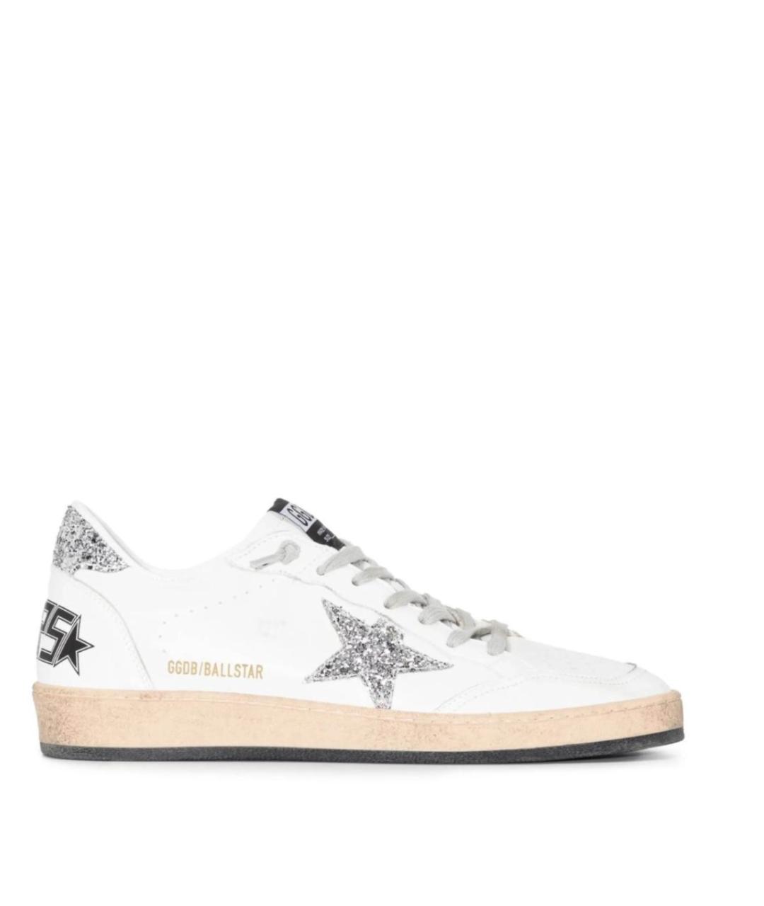 GOLDEN GOOSE DELUXE BRAND Белые кожаные кеды, фото 1