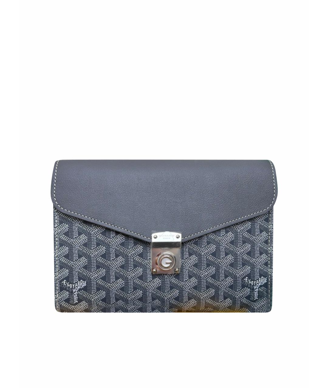 GOYARD Серая сумка через плечо из искусственной кожи, фото 1