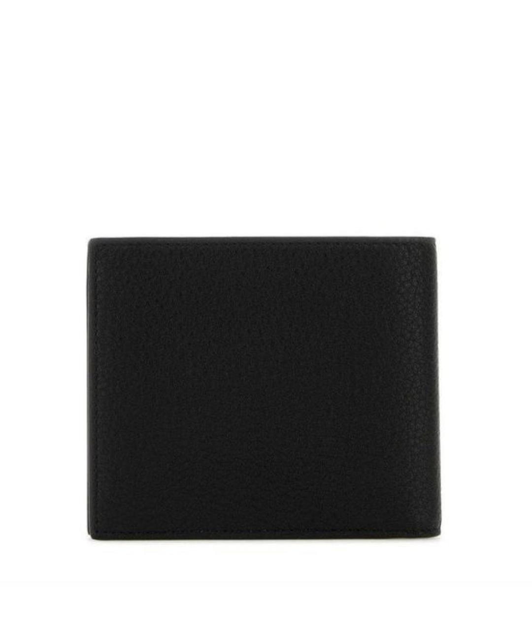 BALENCIAGA Черный кожаный кошелек, фото 3