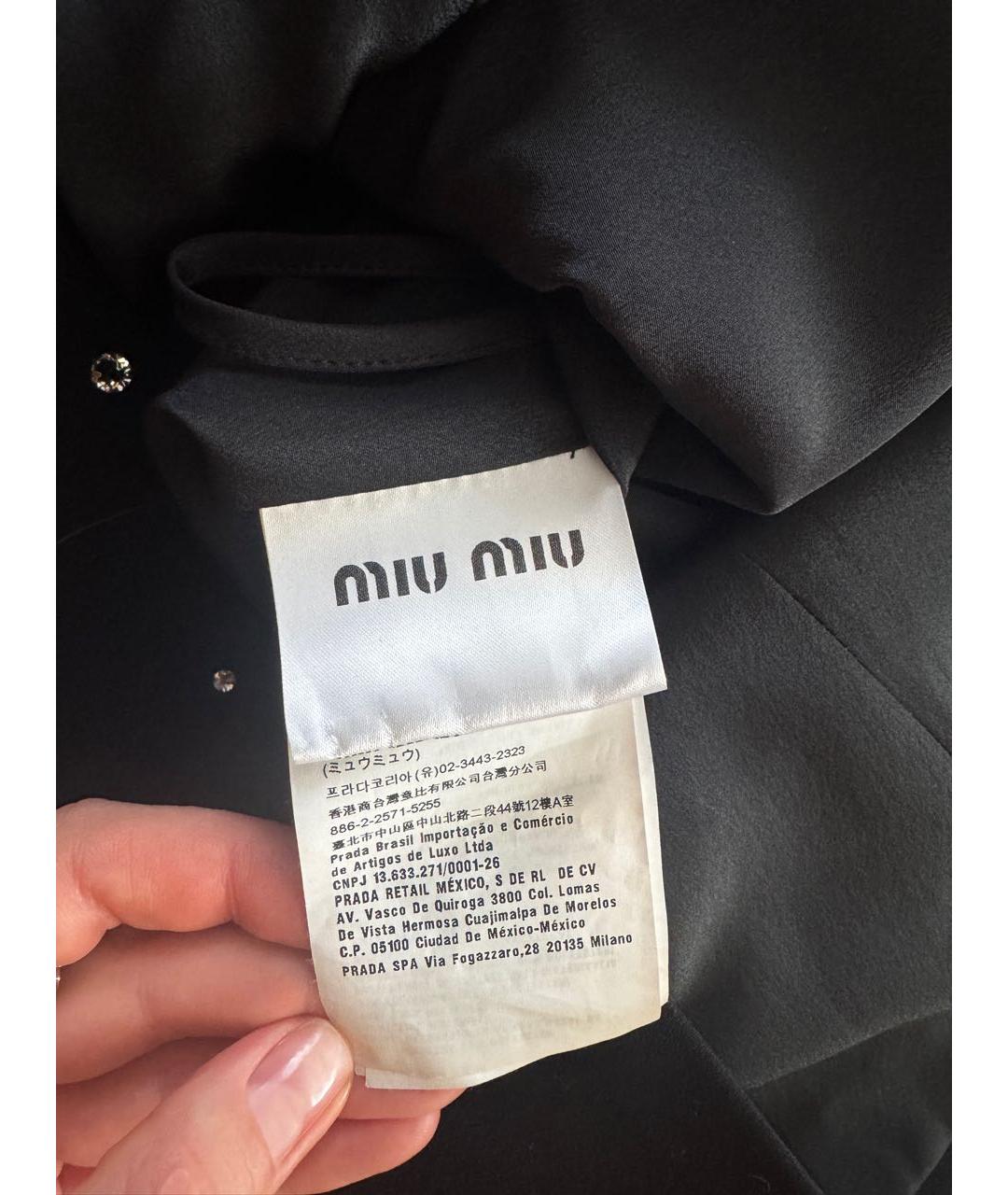 MIU MIU Черное вечернее платье, фото 5