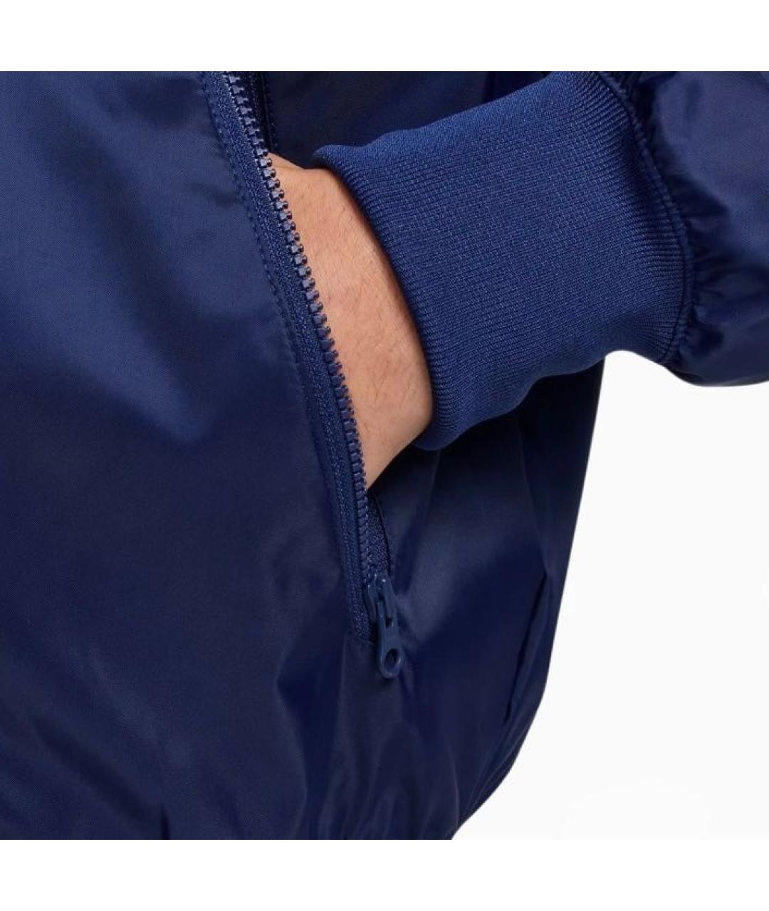 NIKE Темно-синяя полиэстеровая куртка, фото 4