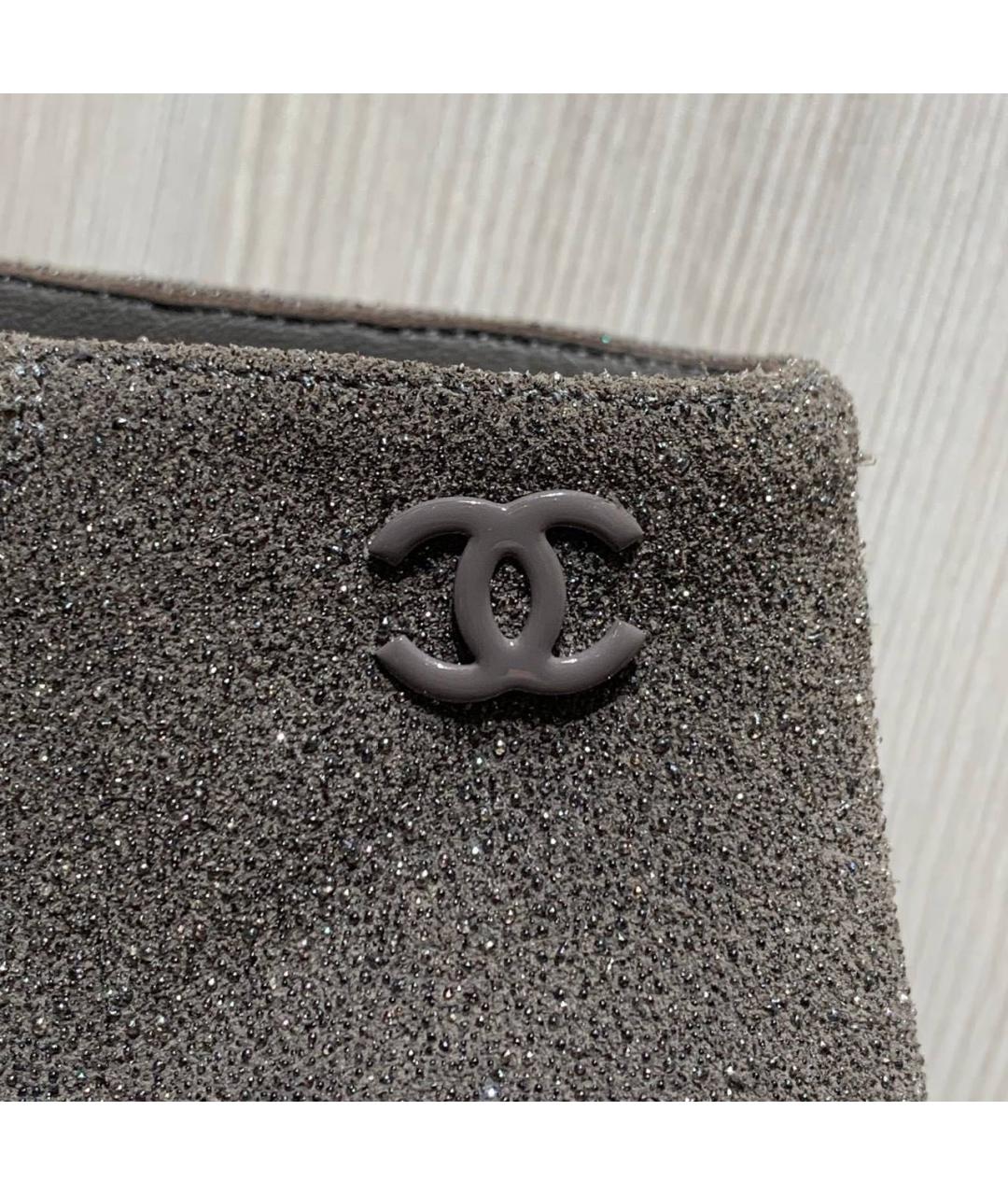 CHANEL Антрацитовые ботильоны, фото 3