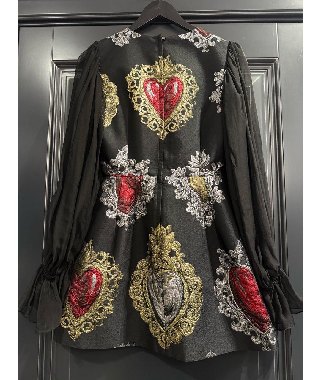 DOLCE&GABBANA Черное сетчатое коктейльное платье, фото 2