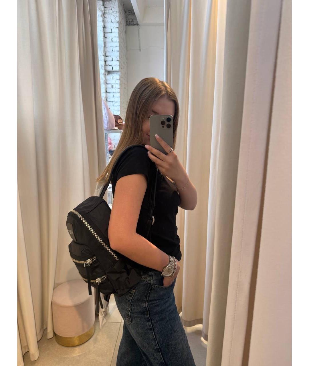 MARC JACOBS Черный тканевый рюкзак, фото 6