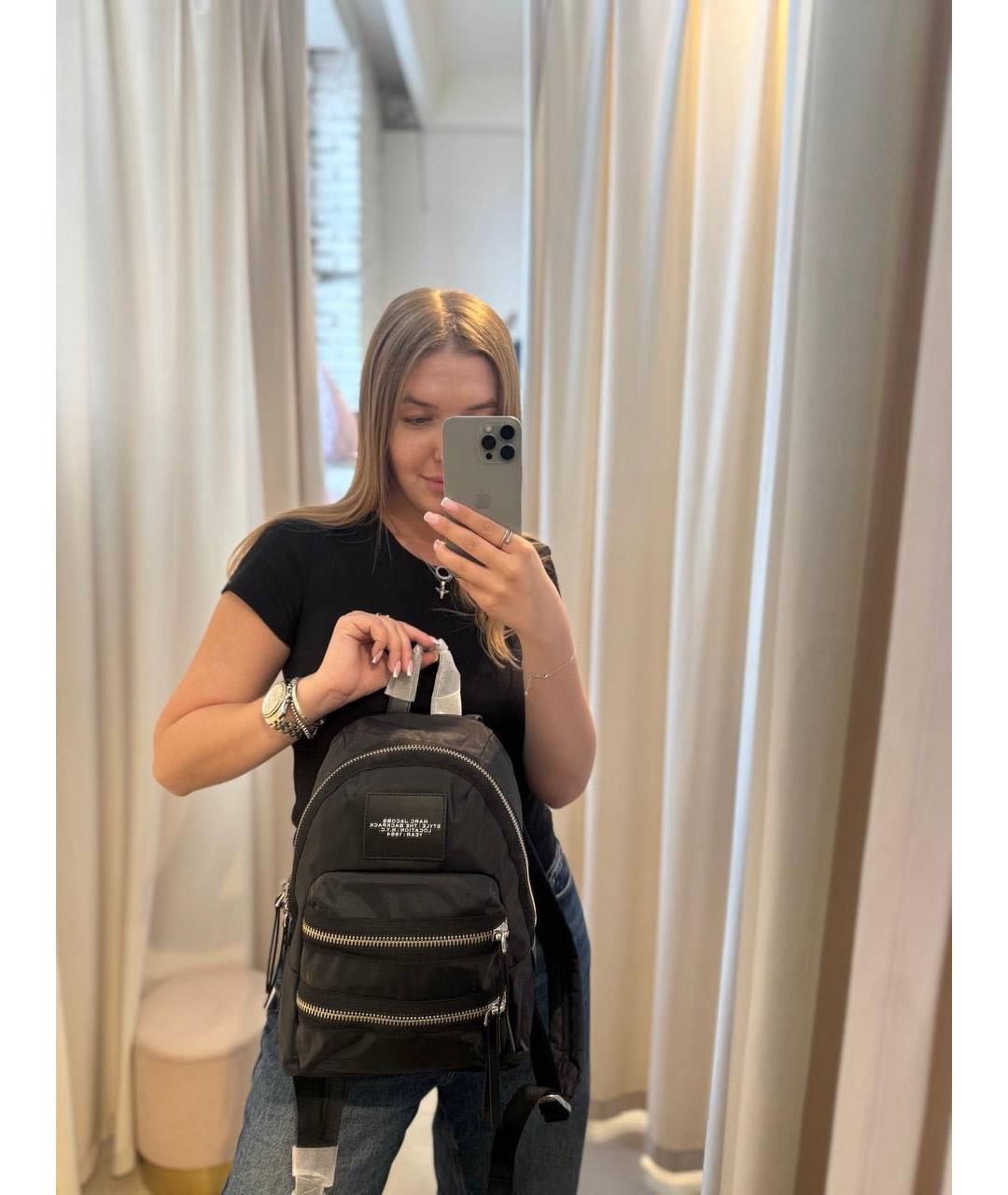 MARC JACOBS Черный тканевый рюкзак, фото 5