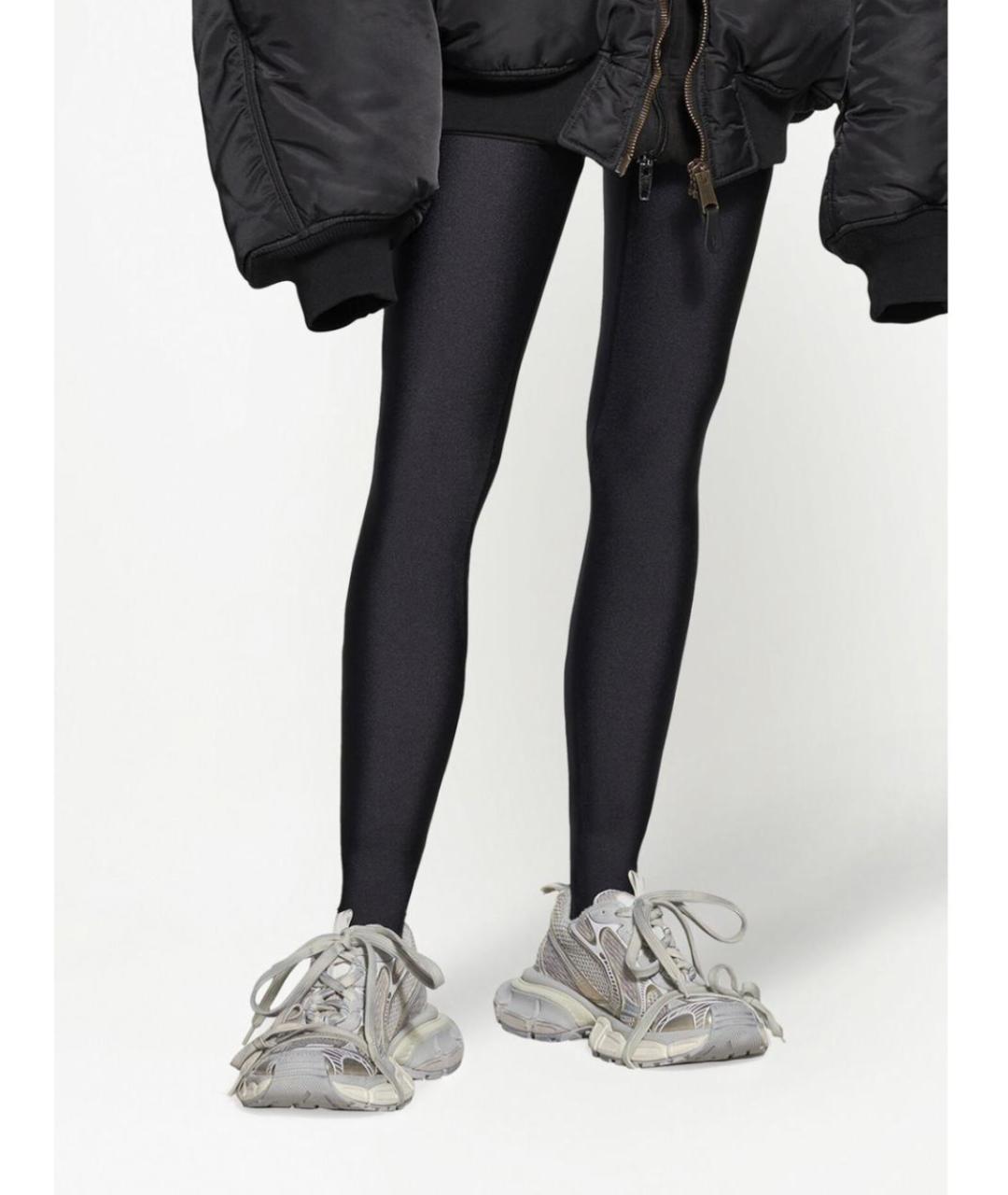 BALENCIAGA Серые кожаные кроссовки, фото 2