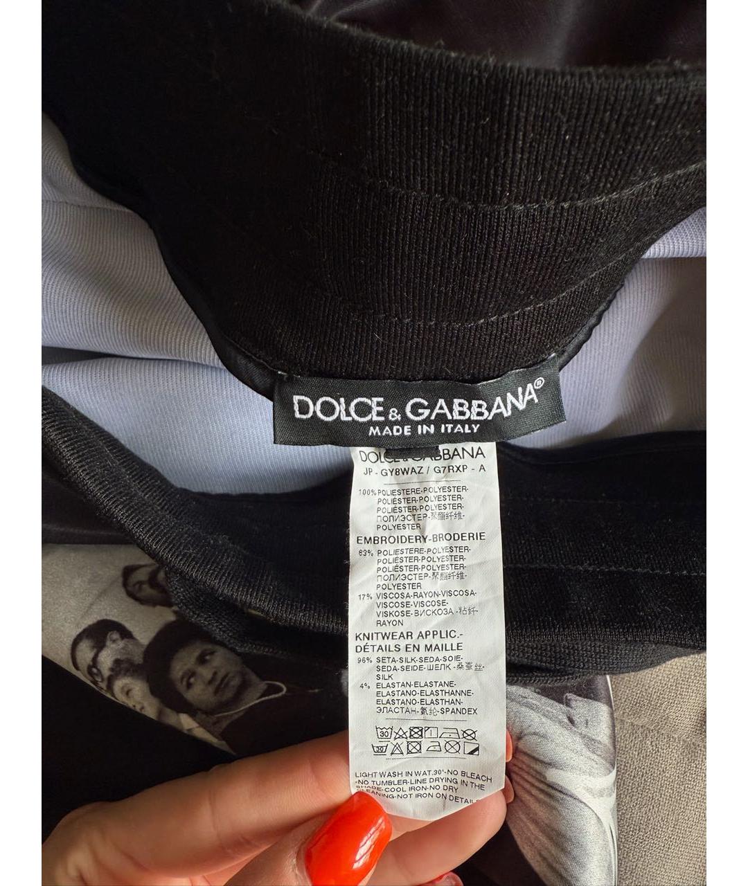 DOLCE&GABBANA Черный повседневный костюм, фото 4