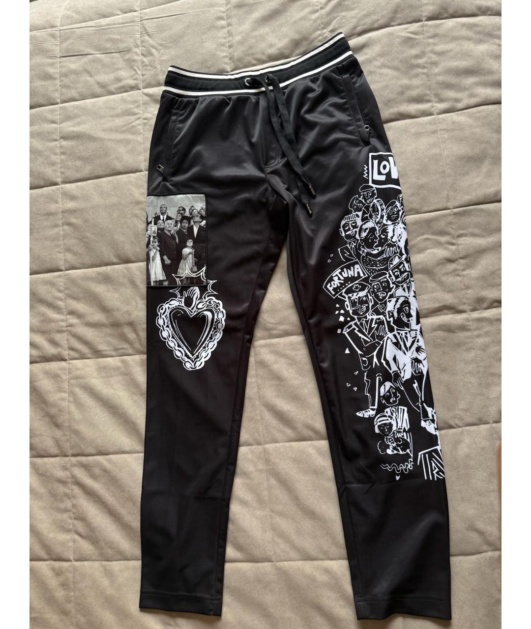 DOLCE&GABBANA Черный повседневный костюм, фото 3