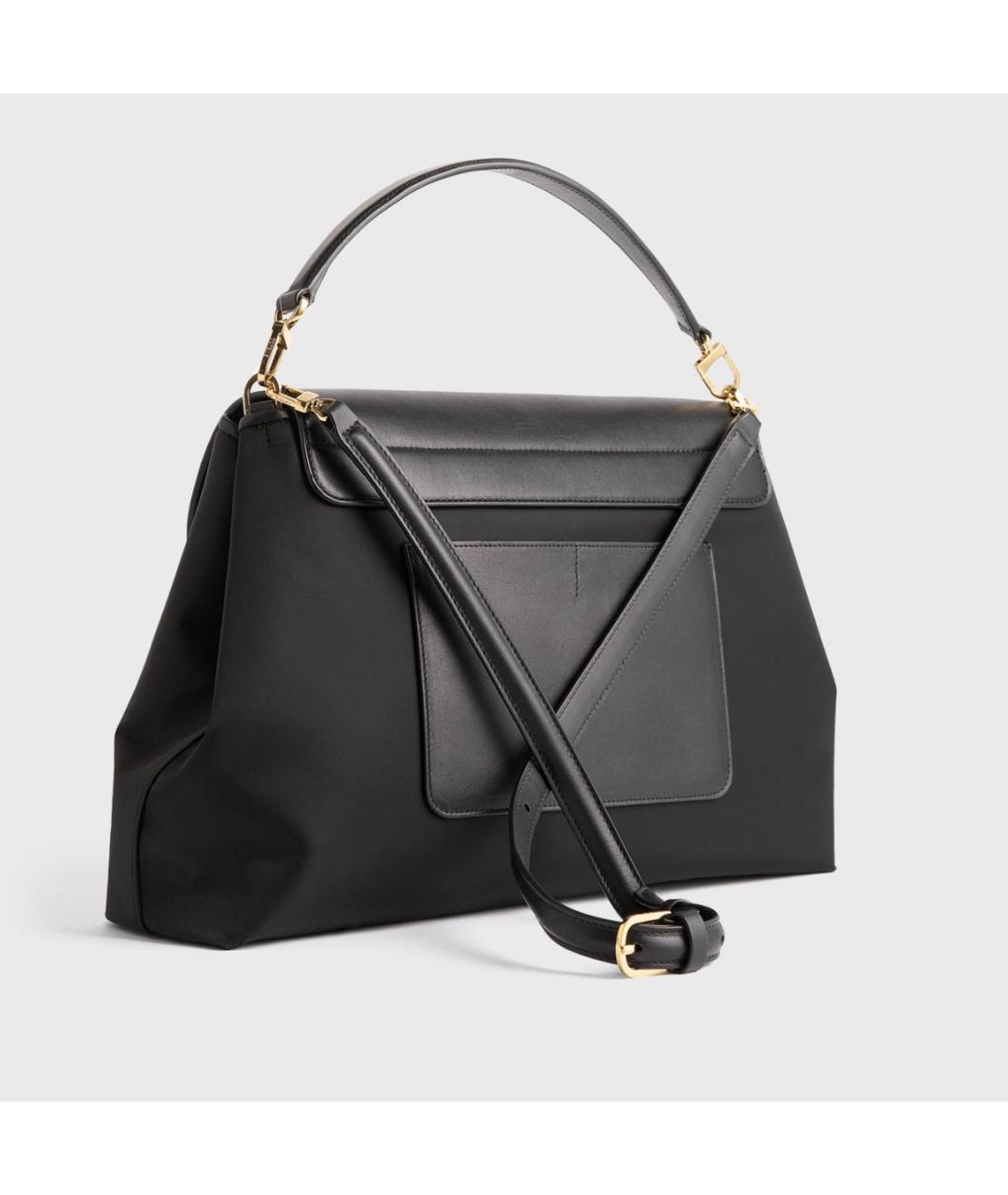 TOTEME Черная кожаная сумка с короткими ручками, фото 3