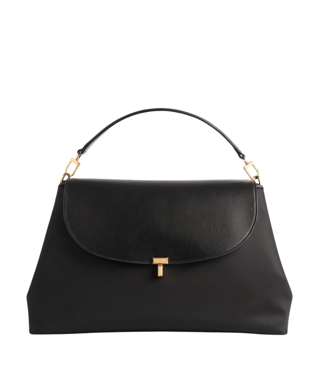 TOTEME Черная кожаная сумка с короткими ручками, фото 1