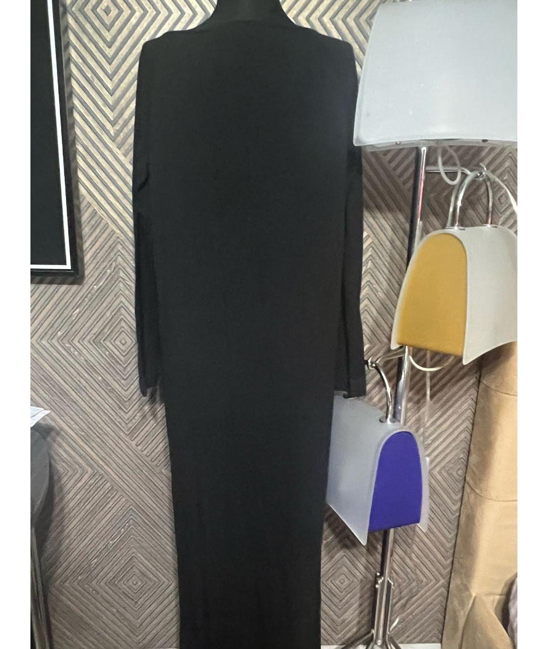 PINKO Черное шерстяное повседневное платье, фото 2