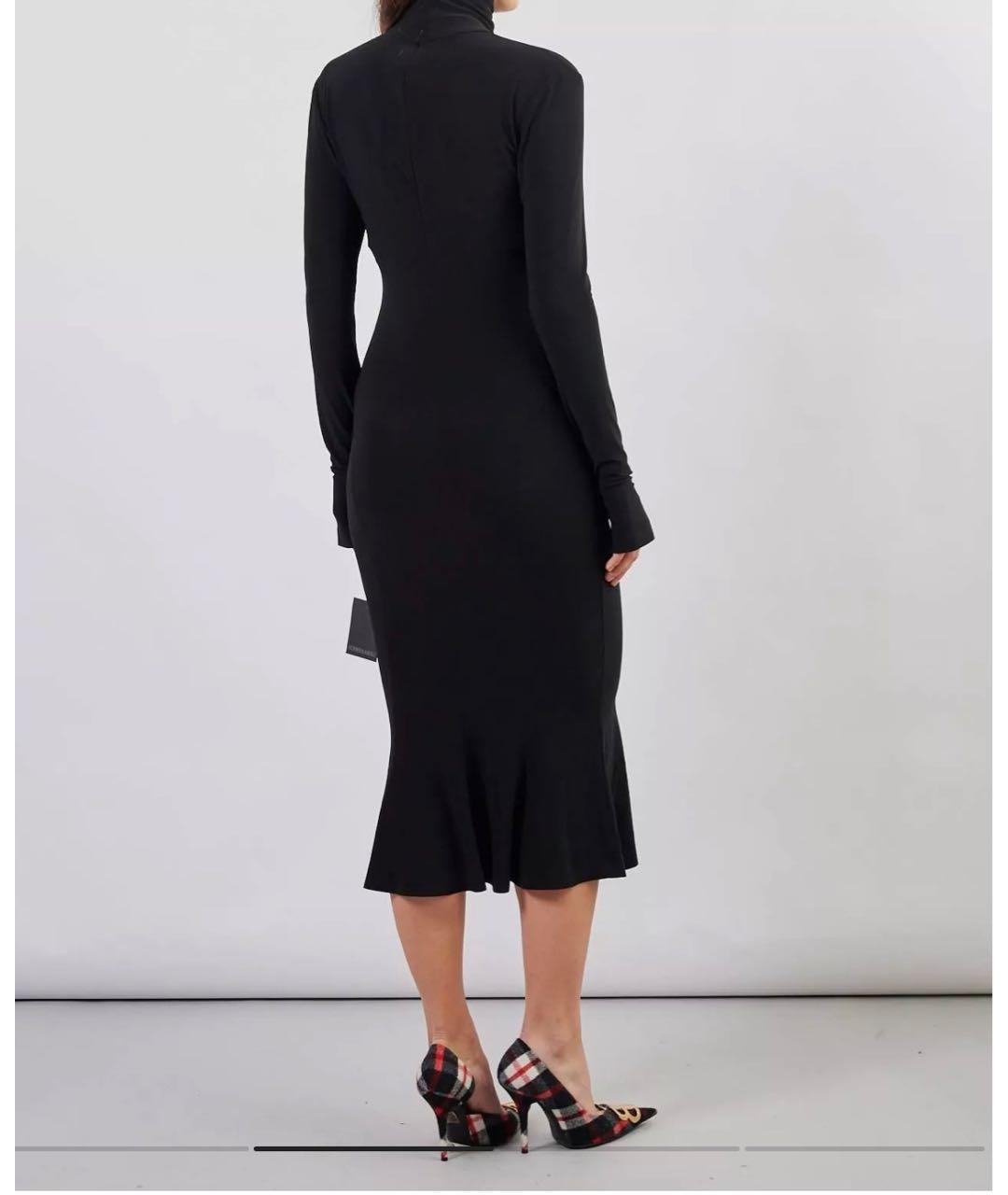 NORMA KAMALI Черное коктейльное платье, фото 3