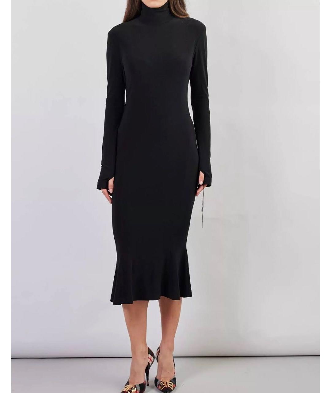 NORMA KAMALI Черное коктейльное платье, фото 2
