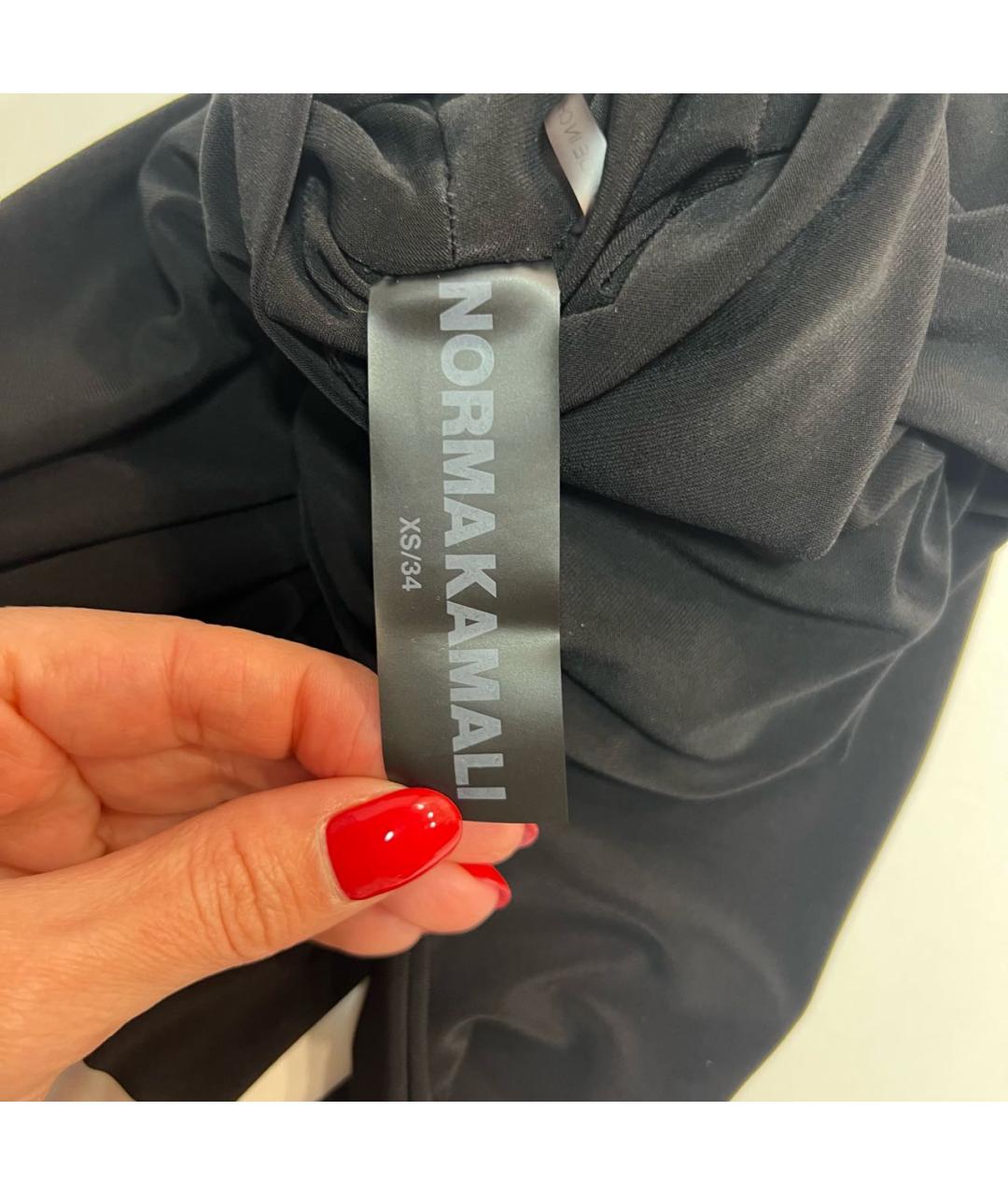 NORMA KAMALI Черное коктейльное платье, фото 4