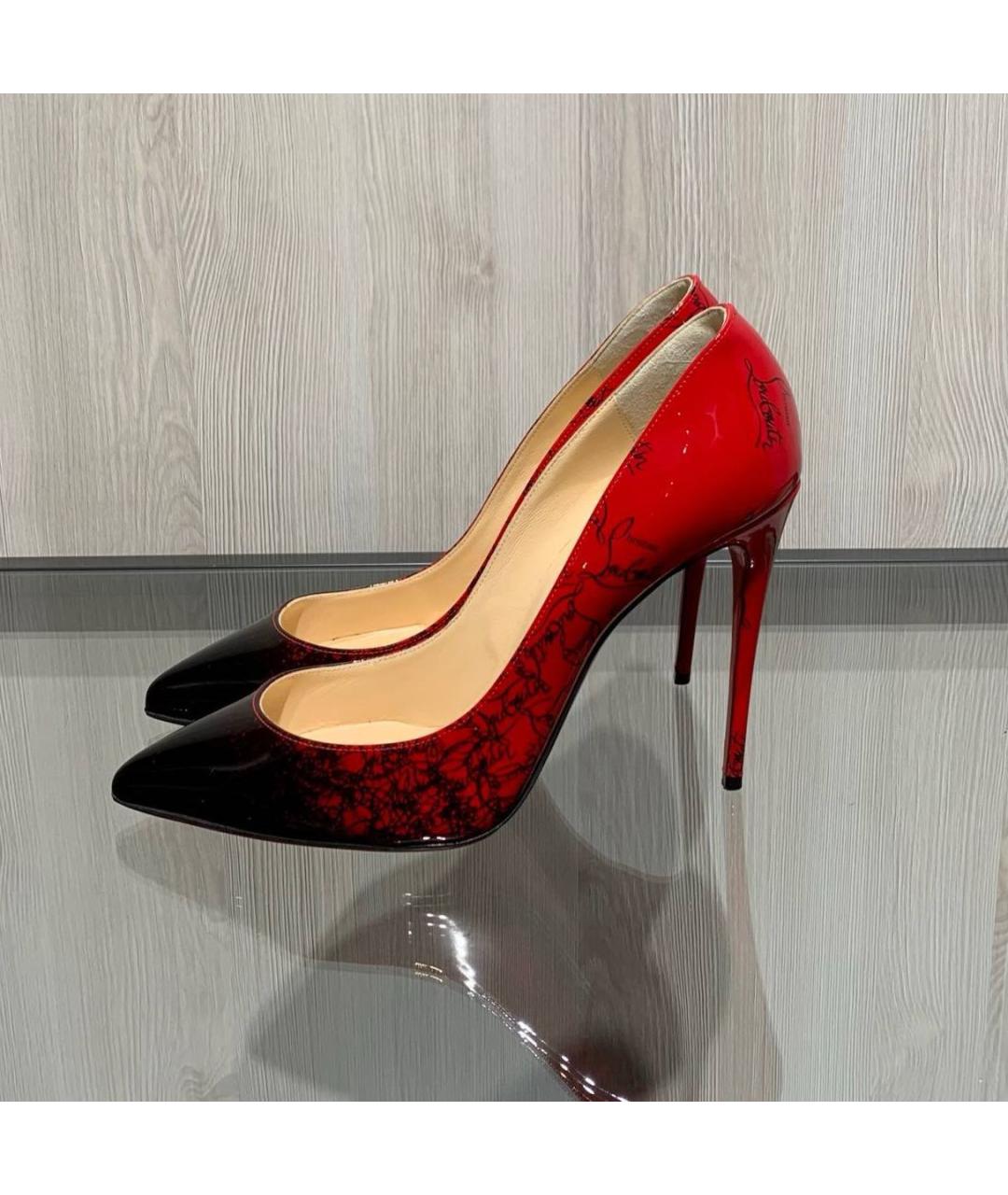 CHRISTIAN LOUBOUTIN Красные туфли из лакированной кожи, фото 7