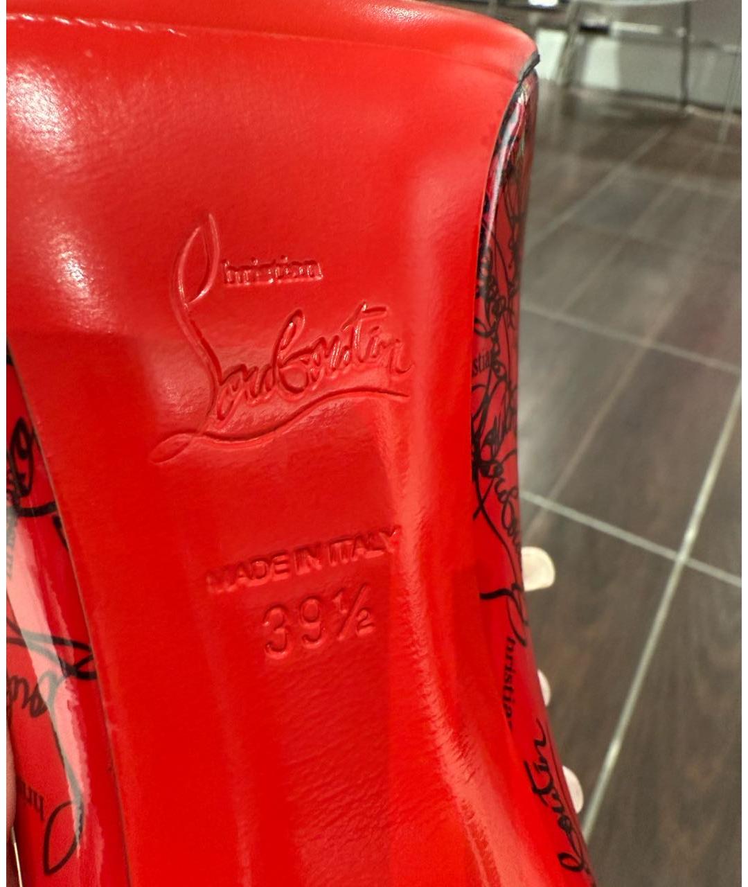 CHRISTIAN LOUBOUTIN Красные туфли из лакированной кожи, фото 6