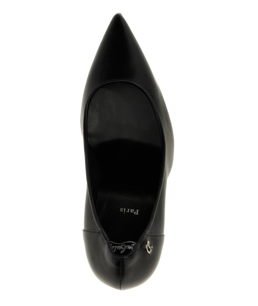 CHRISTIAN LOUBOUTIN Черные кожаные туфли, фото 4