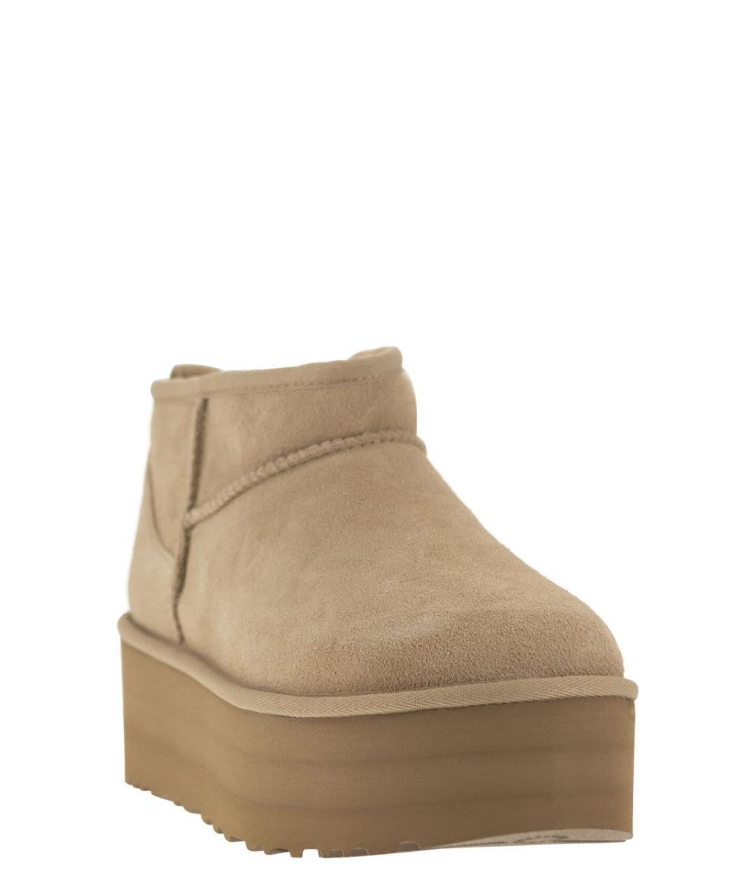 UGG AUSTRALIA Бежевые замшевые ботинки, фото 3