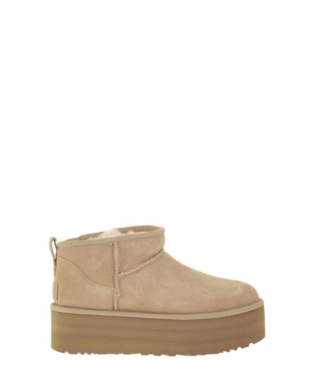 UGG AUSTRALIA Бежевые замшевые ботинки, фото 1