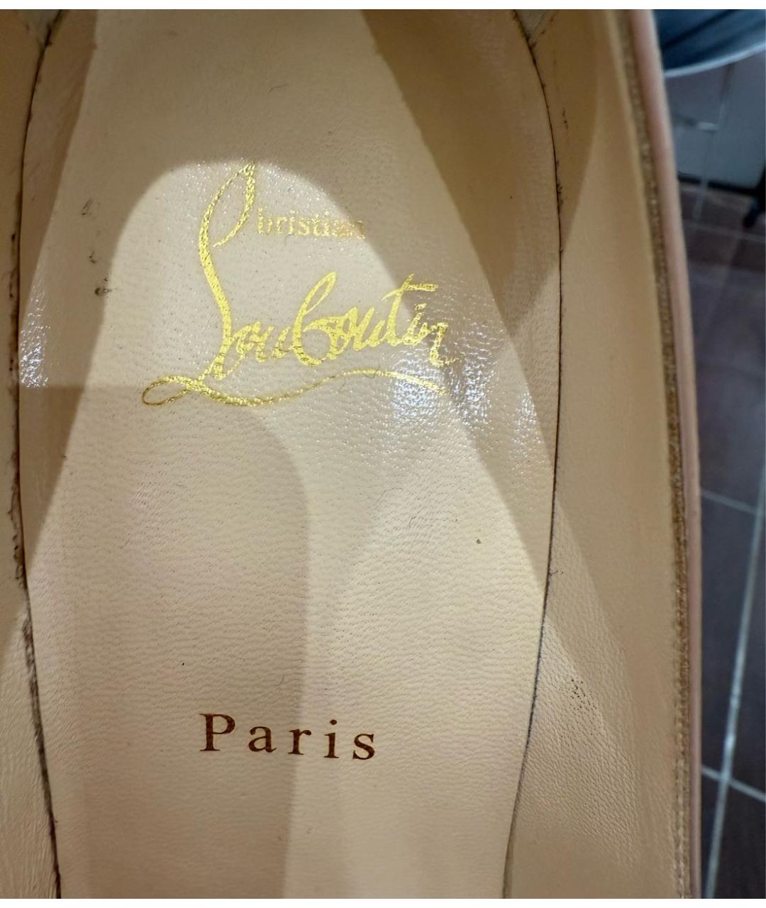 CHRISTIAN LOUBOUTIN Черные туфли из лакированной кожи, фото 6