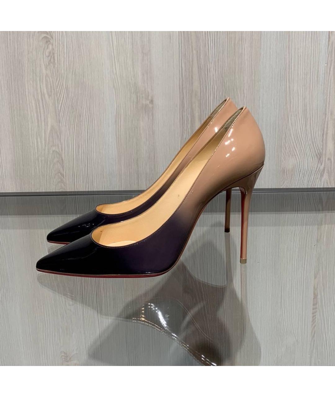 CHRISTIAN LOUBOUTIN Черные туфли из лакированной кожи, фото 7