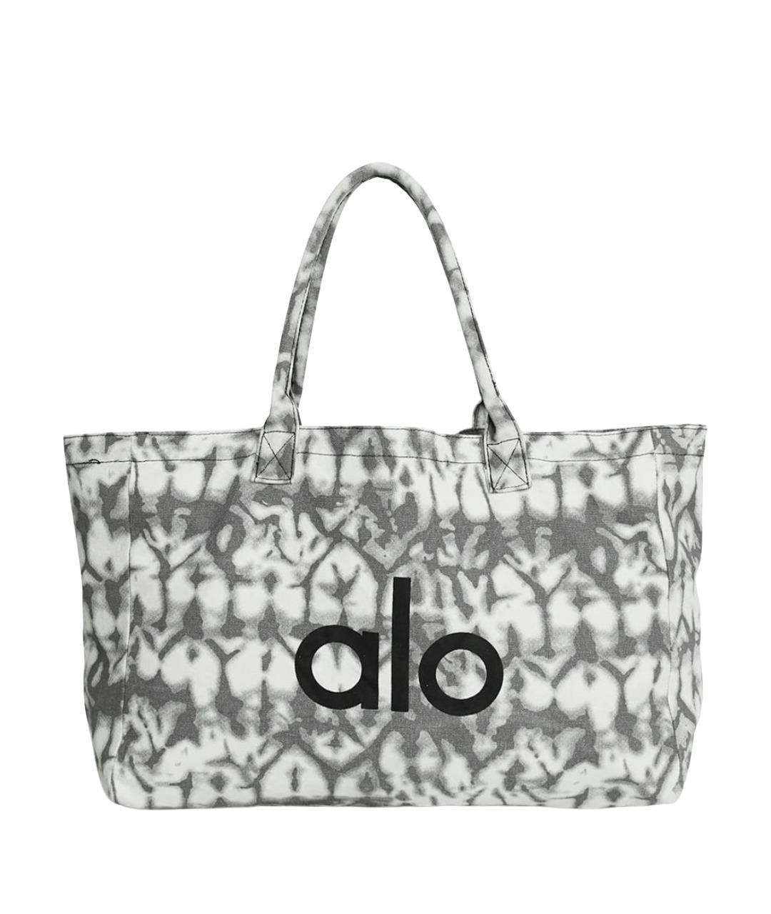 ALO YOGA Серая тканевая дорожная/спортивная сумка, фото 1