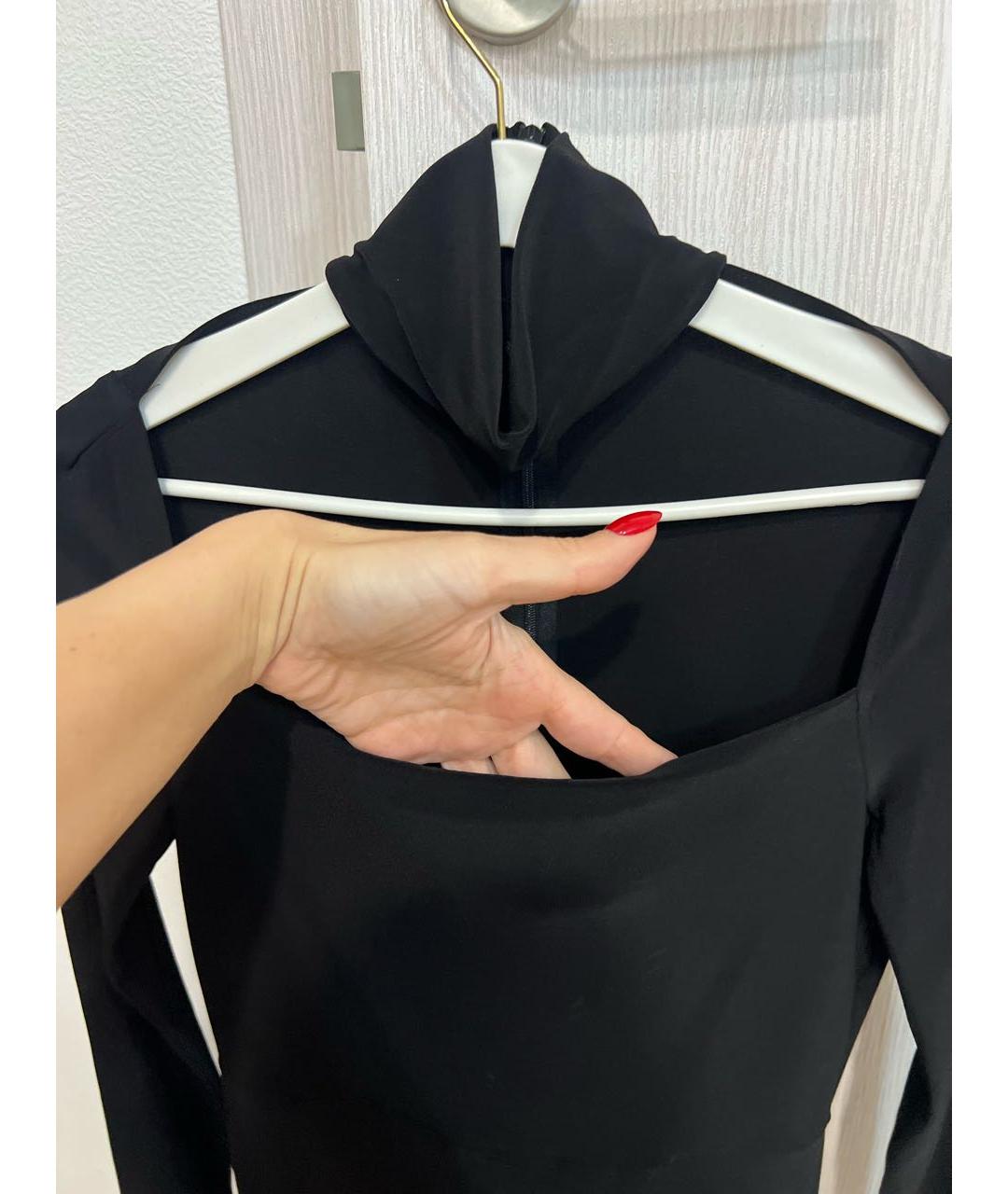 NORMA KAMALI Черное коктейльное платье, фото 3