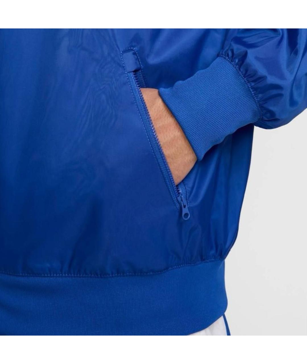 NIKE Синяя полиэстеровая куртка, фото 5