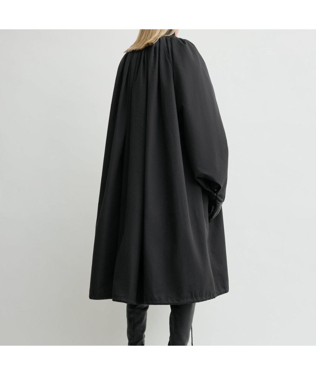 TOTEME Черный хлопковый тренч/плащ, фото 2