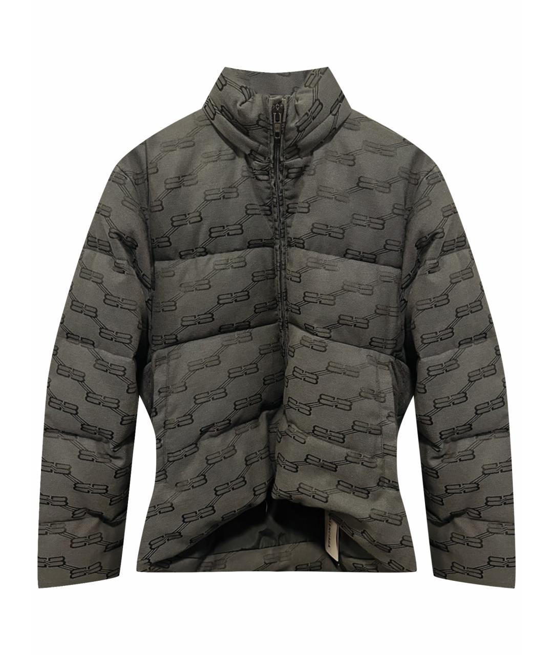 BALENCIAGA Антрацитовая хлопковая куртка, фото 1