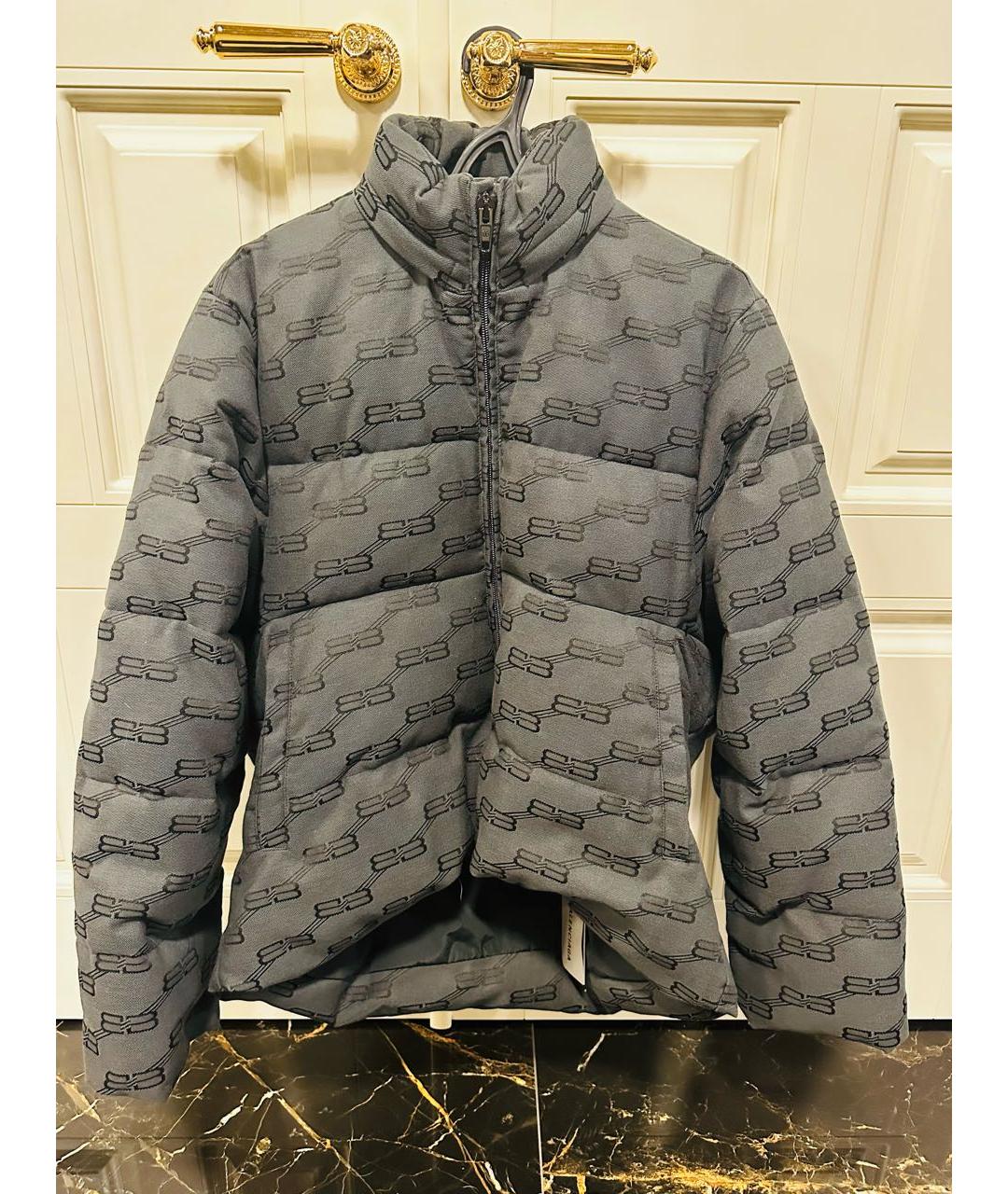 BALENCIAGA Антрацитовая хлопковая куртка, фото 5