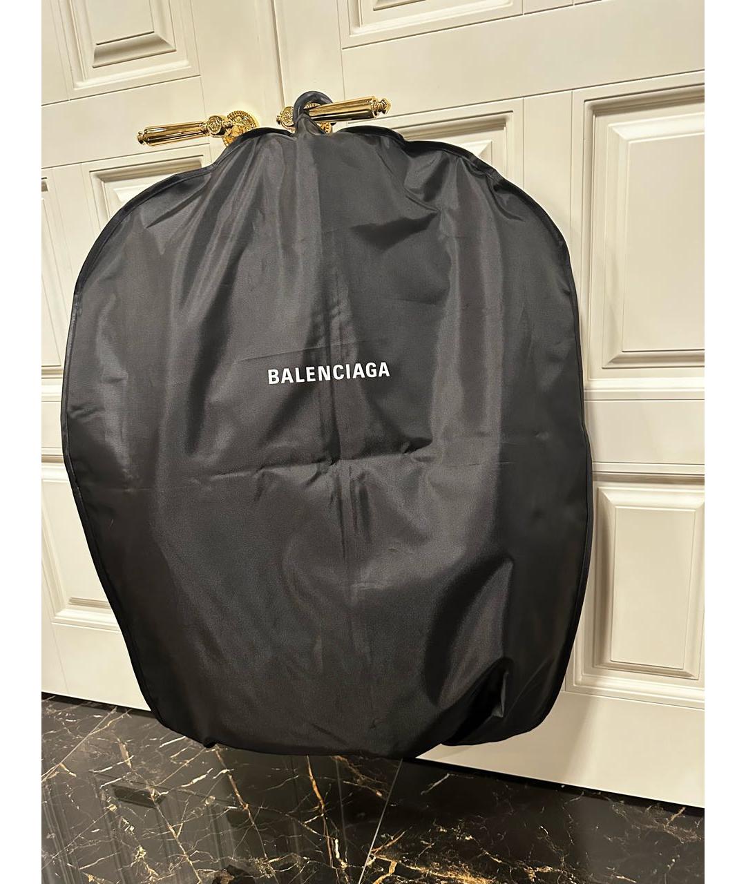 BALENCIAGA Антрацитовая хлопковая куртка, фото 4