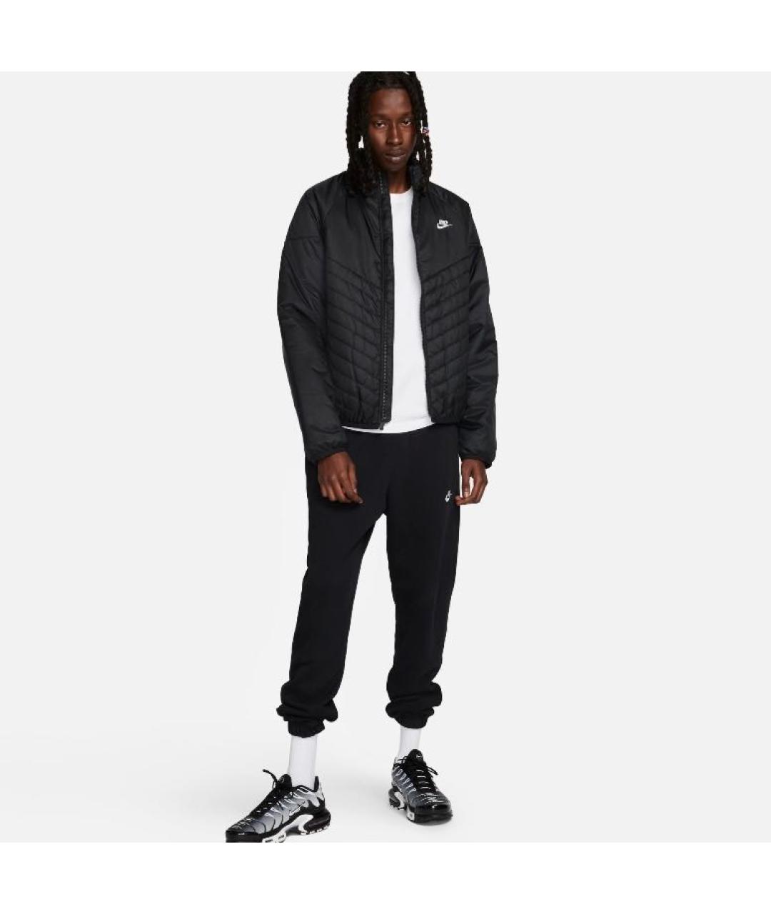 NIKE Черная полиэстеровая куртка, фото 3
