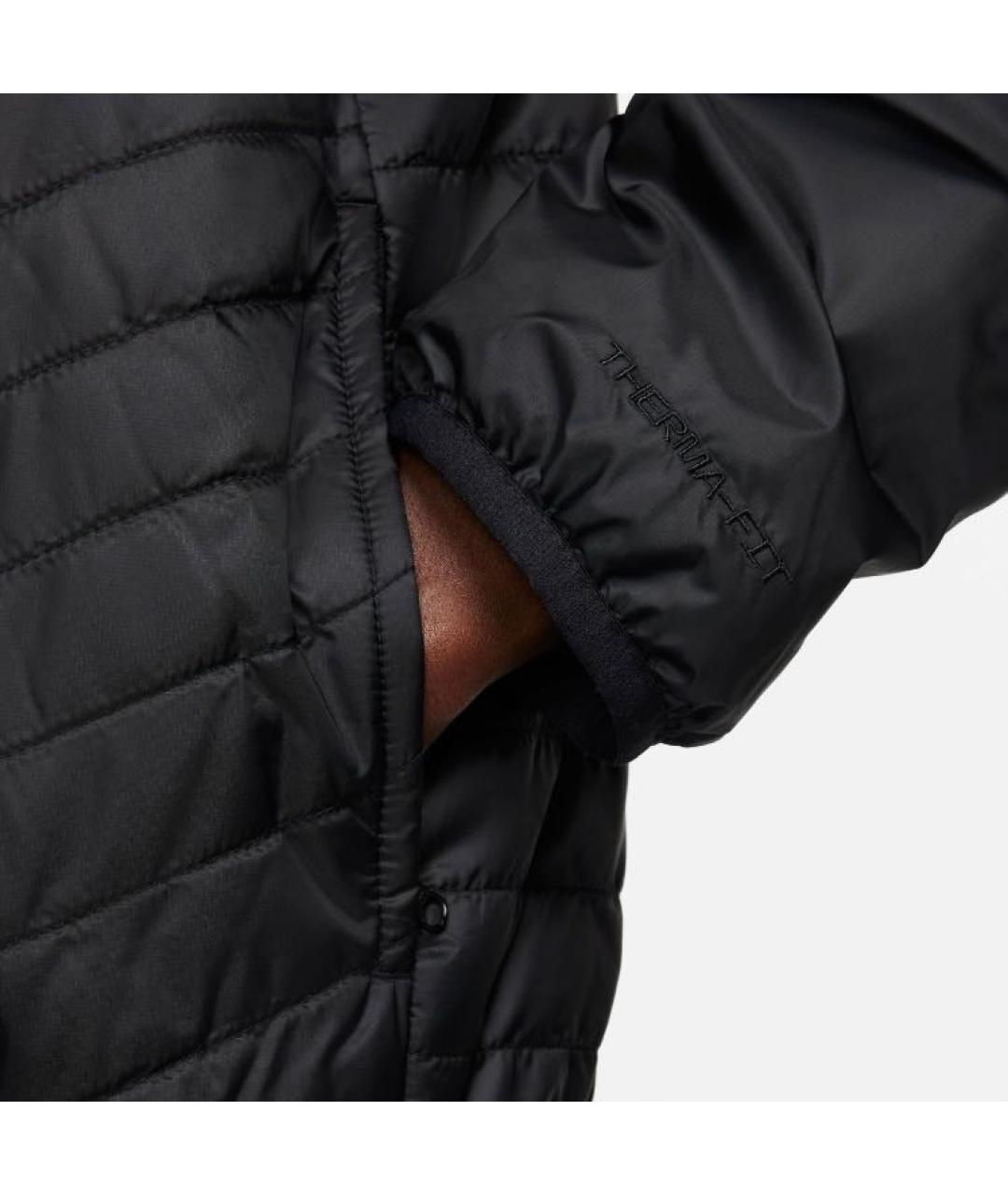 NIKE Черная полиэстеровая куртка, фото 4