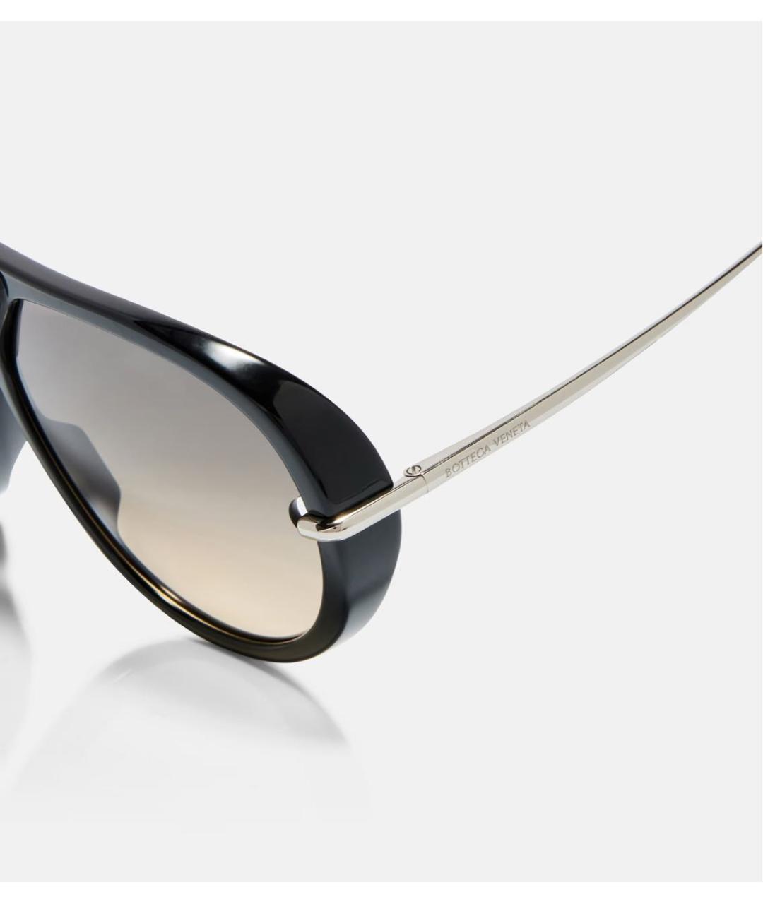 BOTTEGA VENETA Коричневые металлические солнцезащитные очки, фото 3