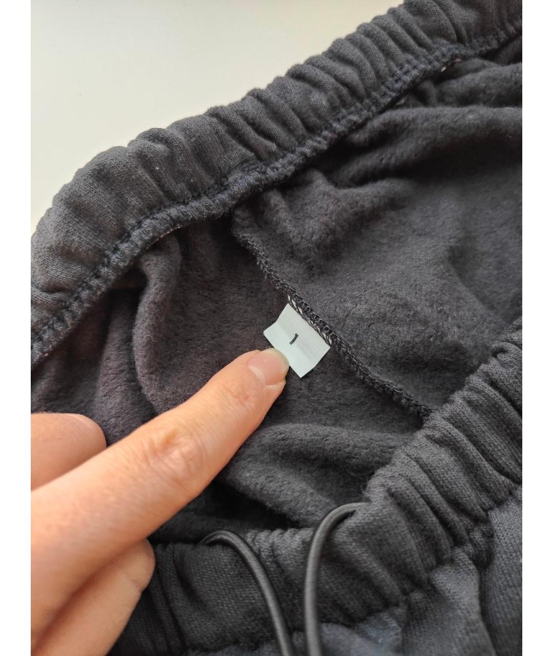 YEEZY Черные хлопковые повседневные брюки, фото 6