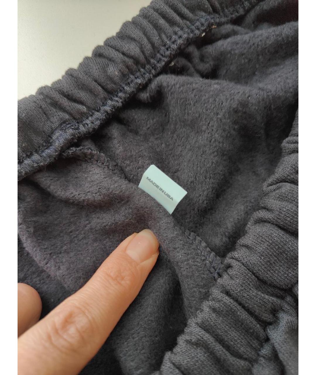 YEEZY Черные хлопковые повседневные брюки, фото 5