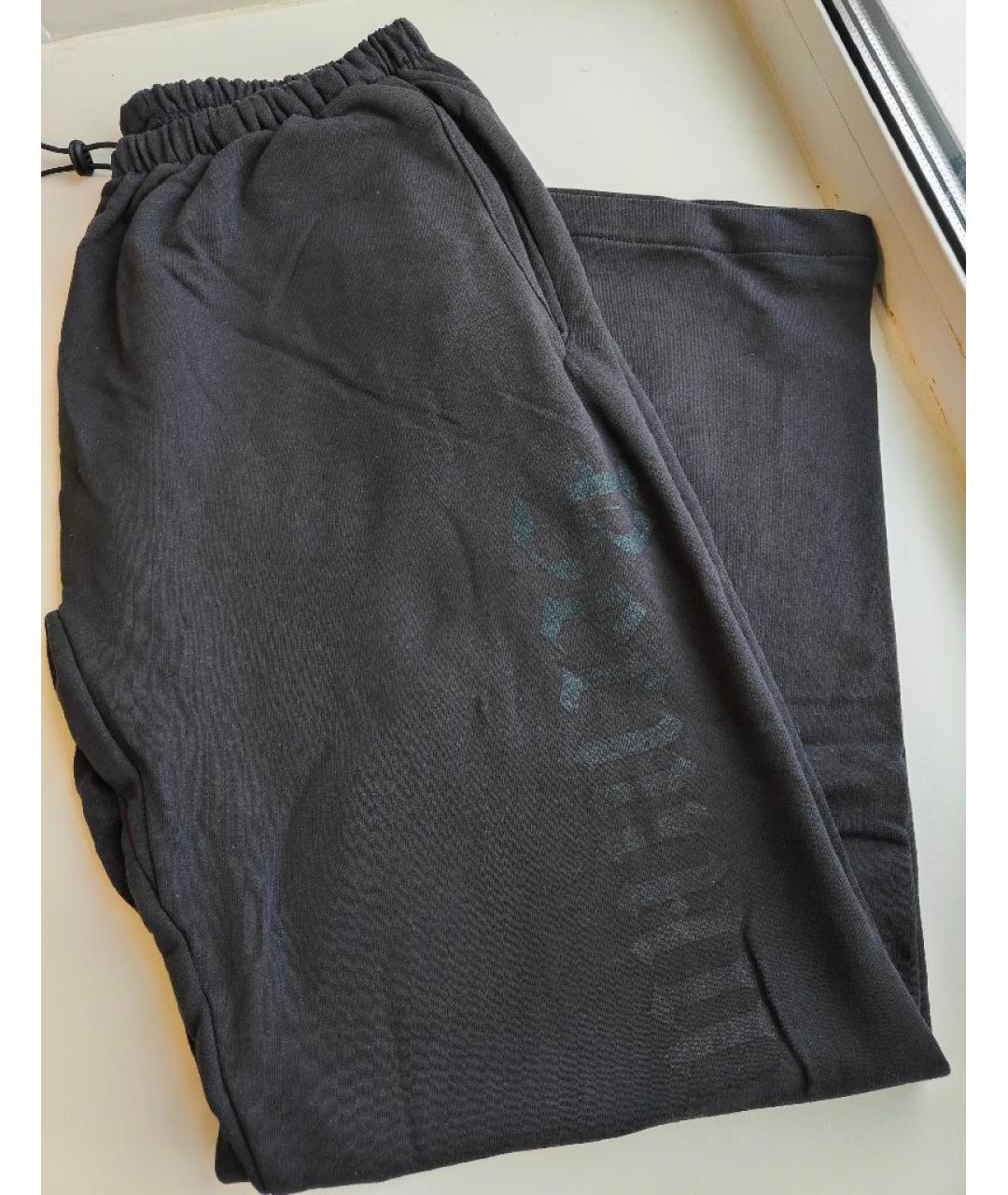 YEEZY Черные хлопковые повседневные брюки, фото 7