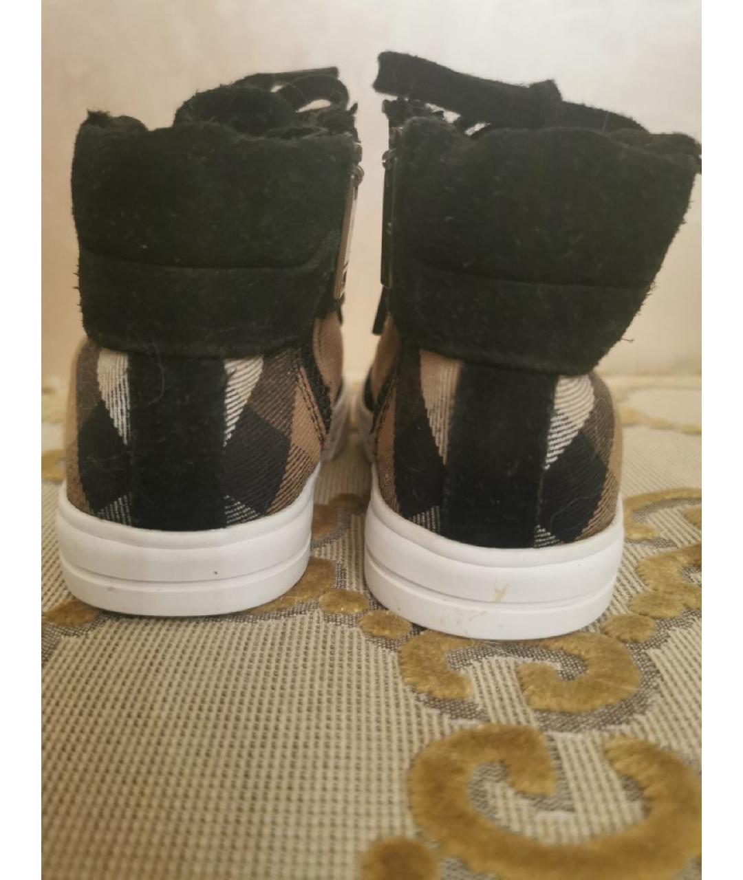 BURBERRY Черные замшевые ботинки, фото 4