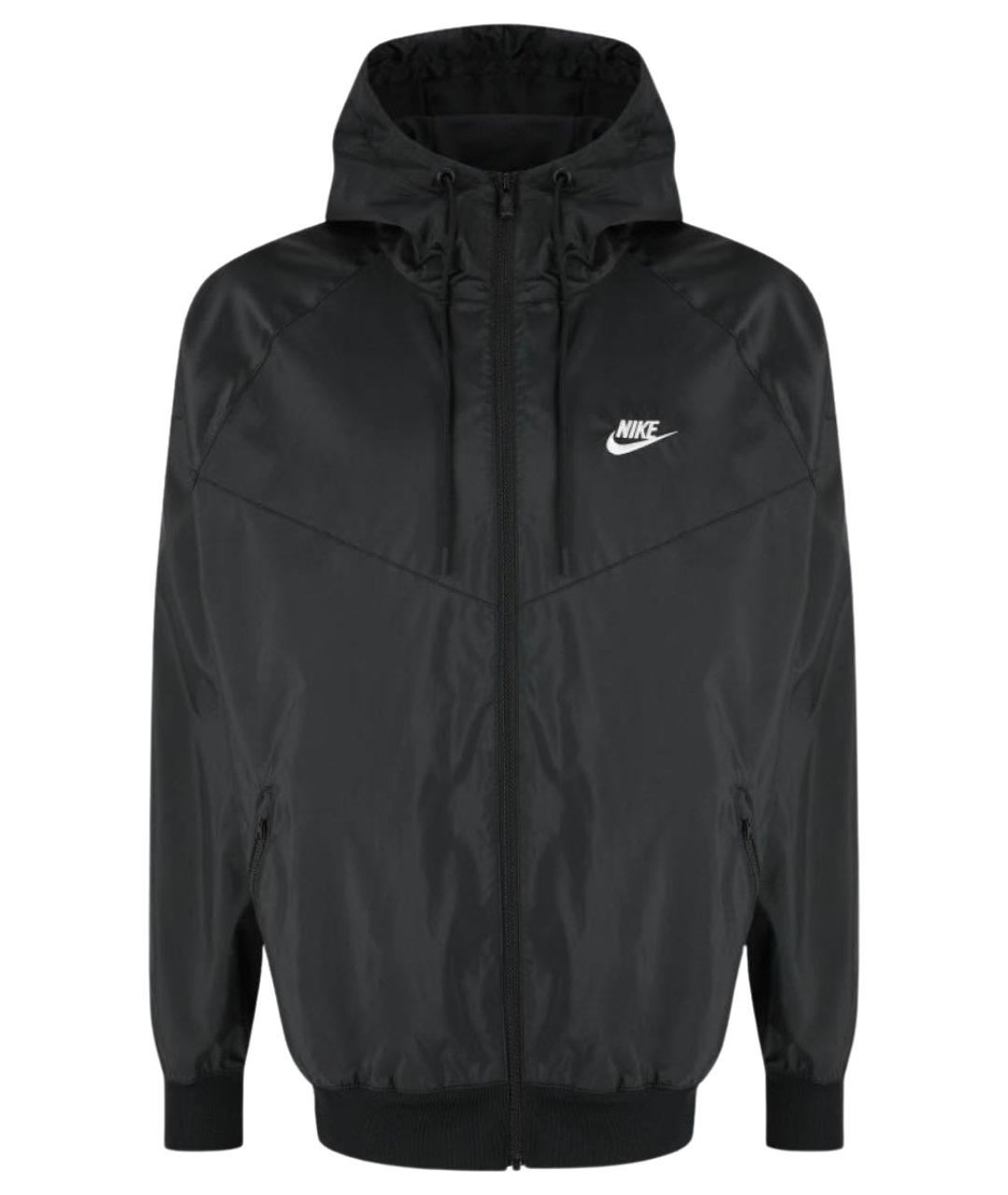 NIKE Черная полиэстеровая куртка, фото 1