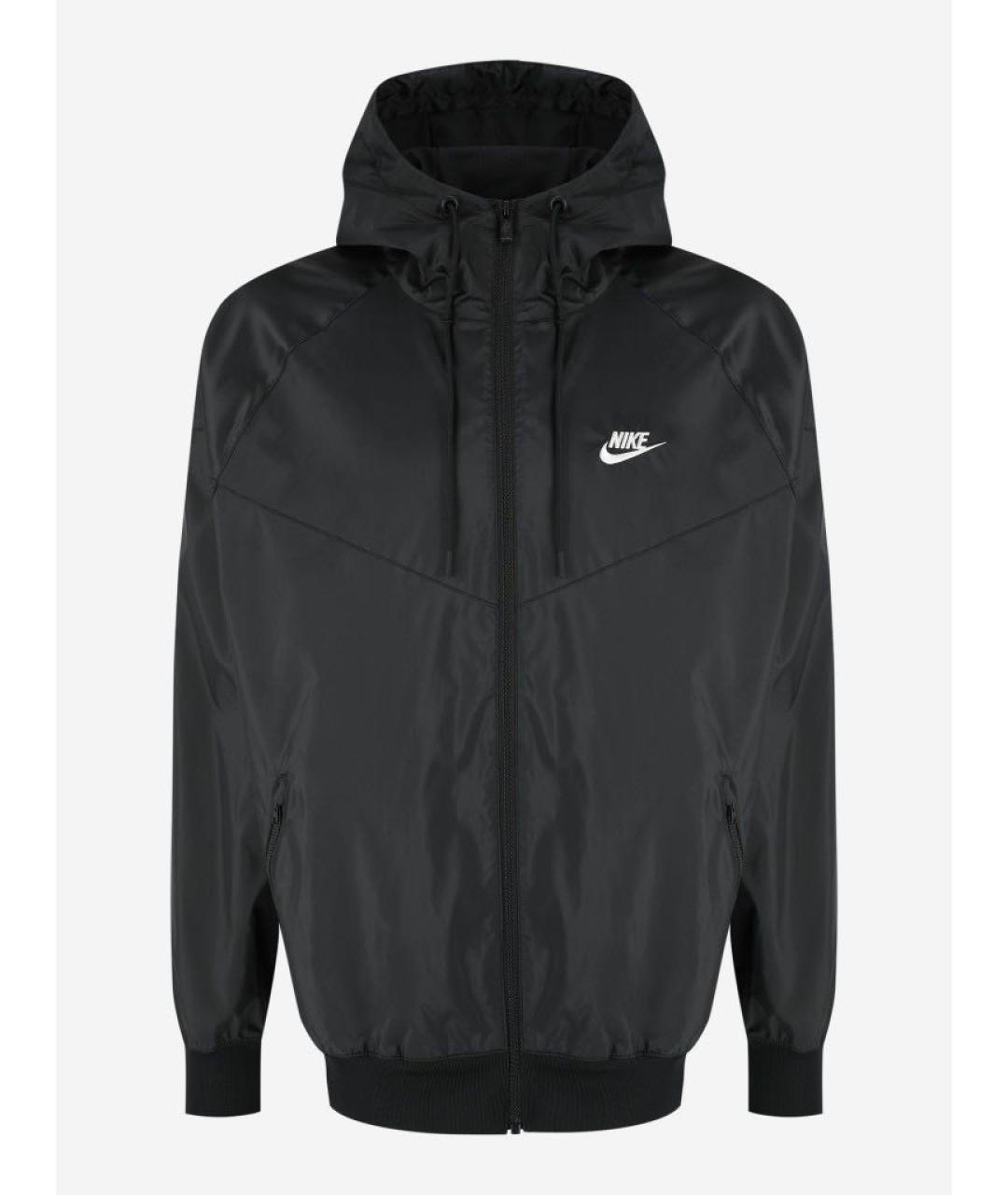 NIKE Черная полиэстеровая куртка, фото 5