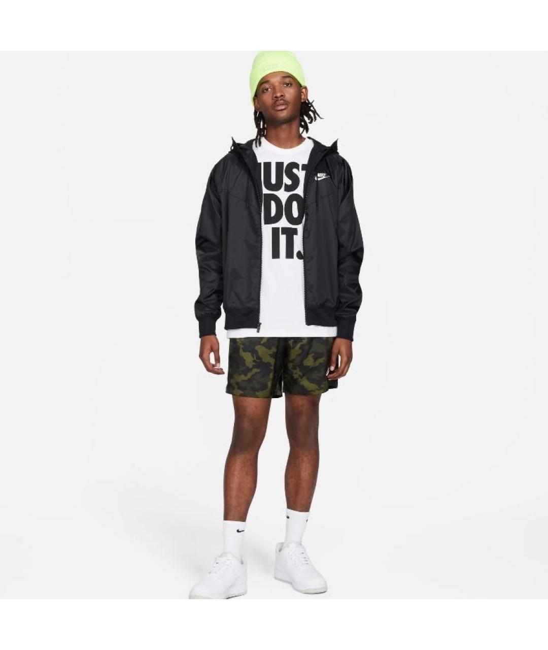 NIKE Черная полиэстеровая куртка, фото 4