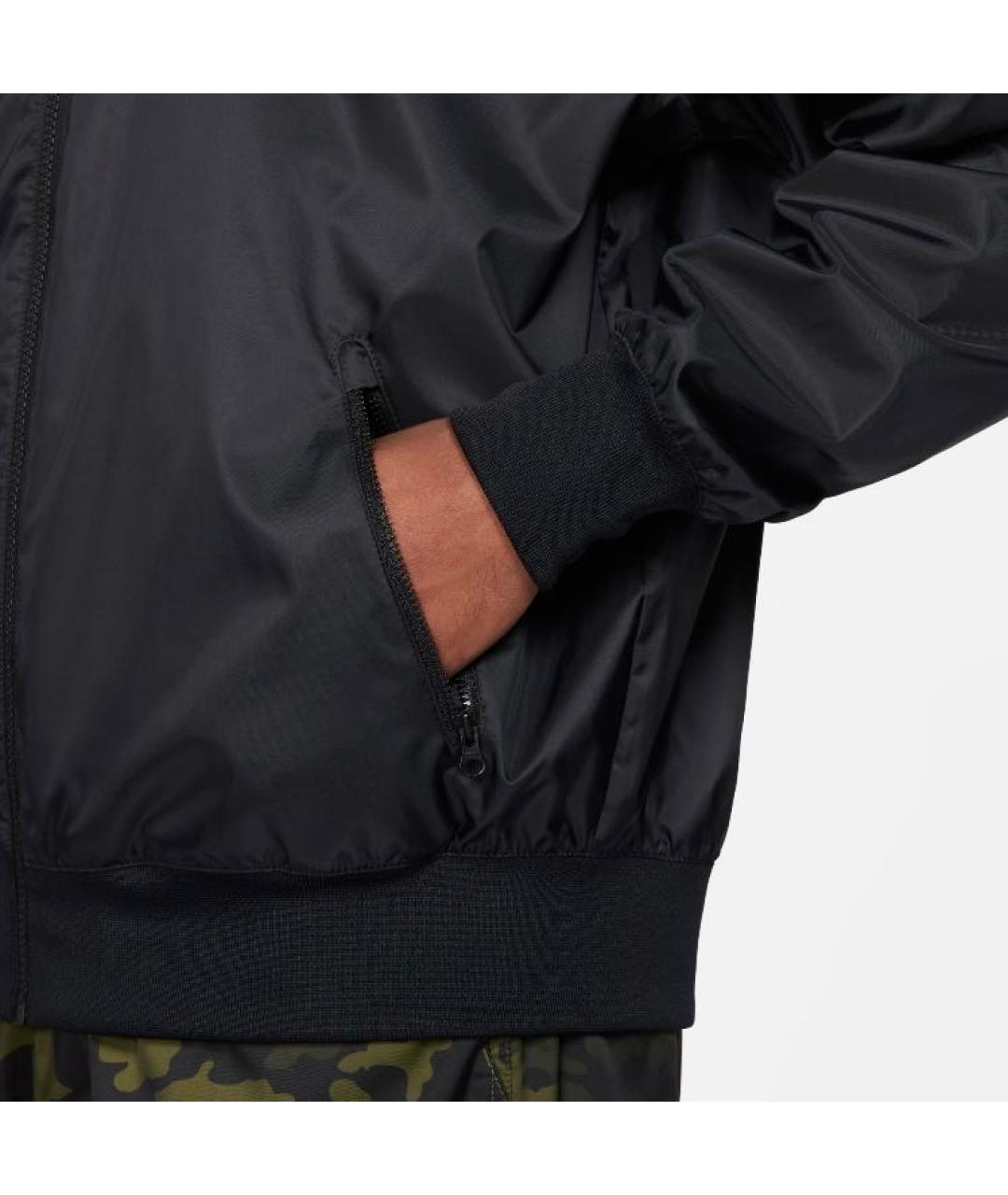 NIKE Черная полиэстеровая куртка, фото 3