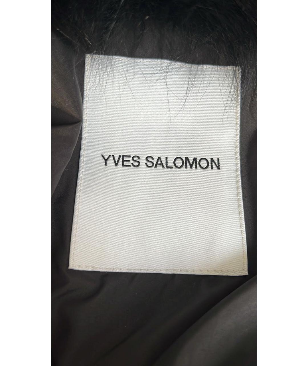 YVES SALOMON Черный пуховик, фото 3