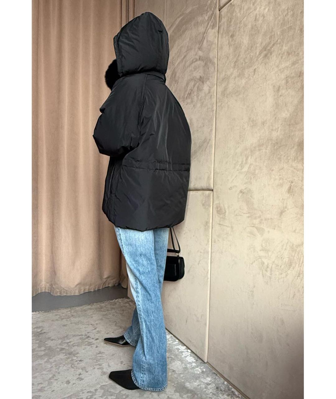 YVES SALOMON Черный пуховик, фото 6