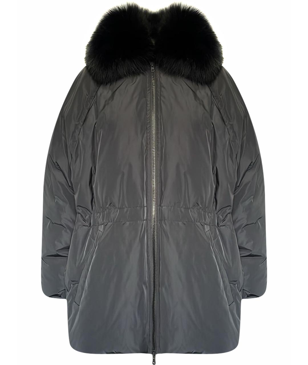 YVES SALOMON Черный пуховик, фото 1