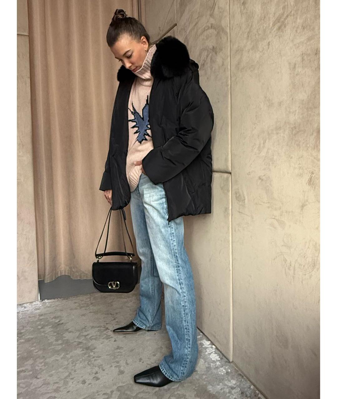 YVES SALOMON Черный пуховик, фото 8