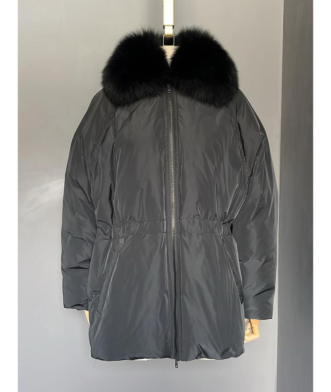 YVES SALOMON Черный пуховик, фото 9