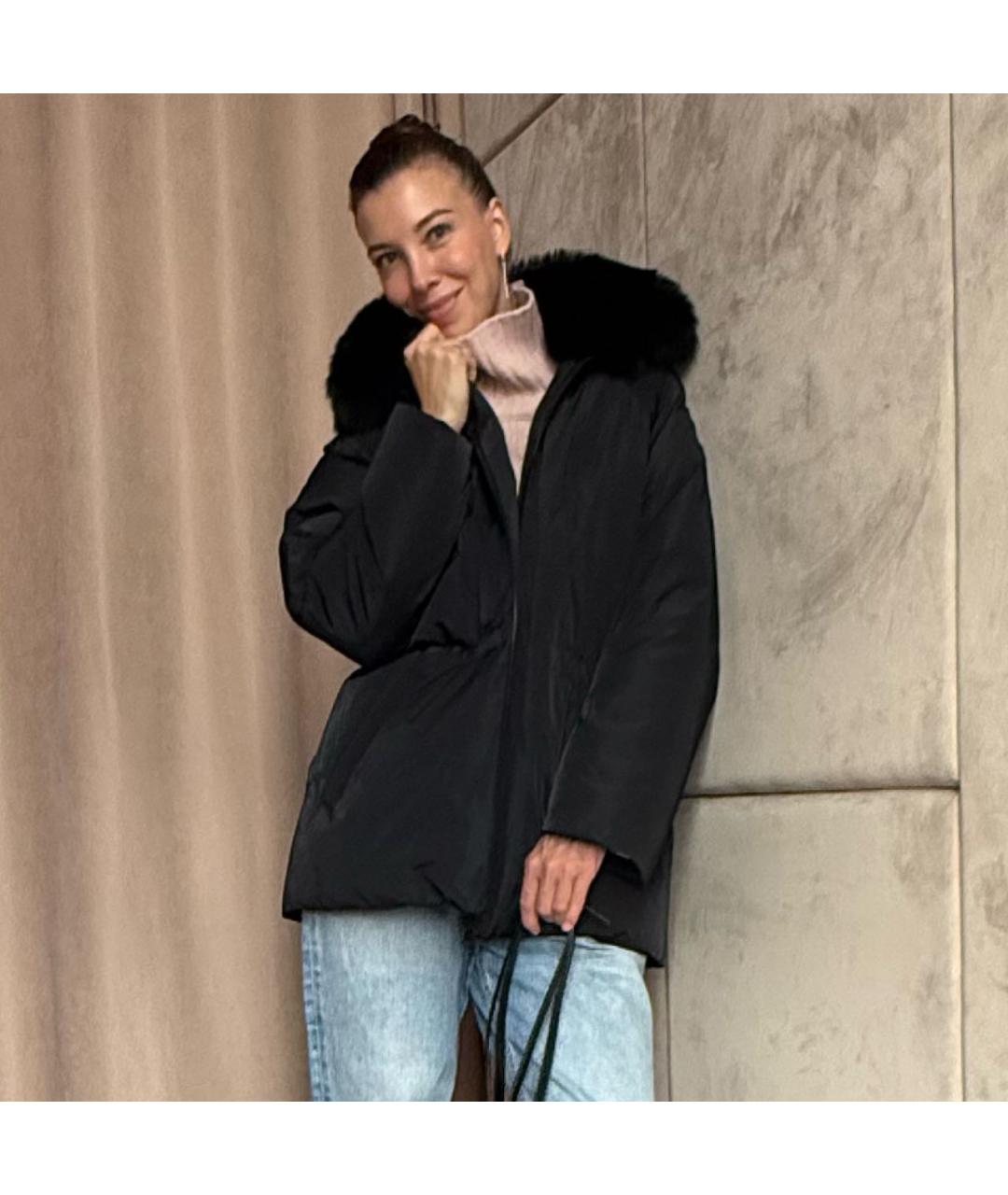 YVES SALOMON Черный пуховик, фото 7