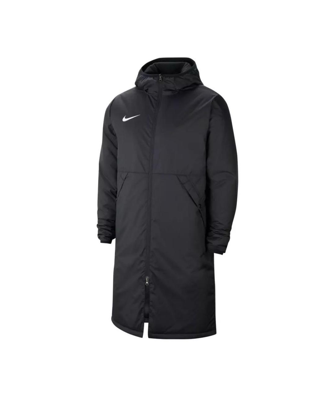 NIKE Черное полиэстеровое пальто, фото 1